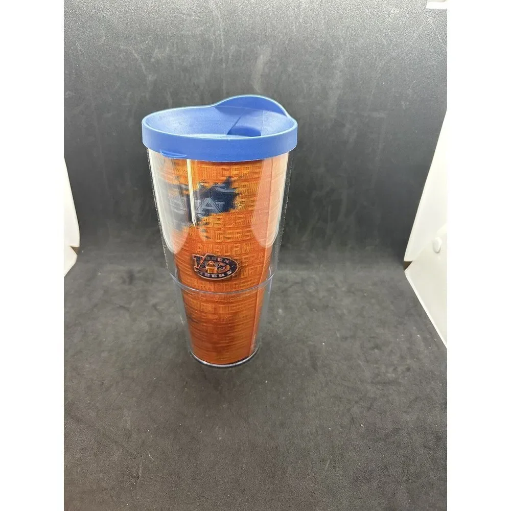 AU‎ Tervis 24 oz Tumbler AUBURN UNIVERSITY 3D Wrap Lifetime Guarantee NWOT W/Lid